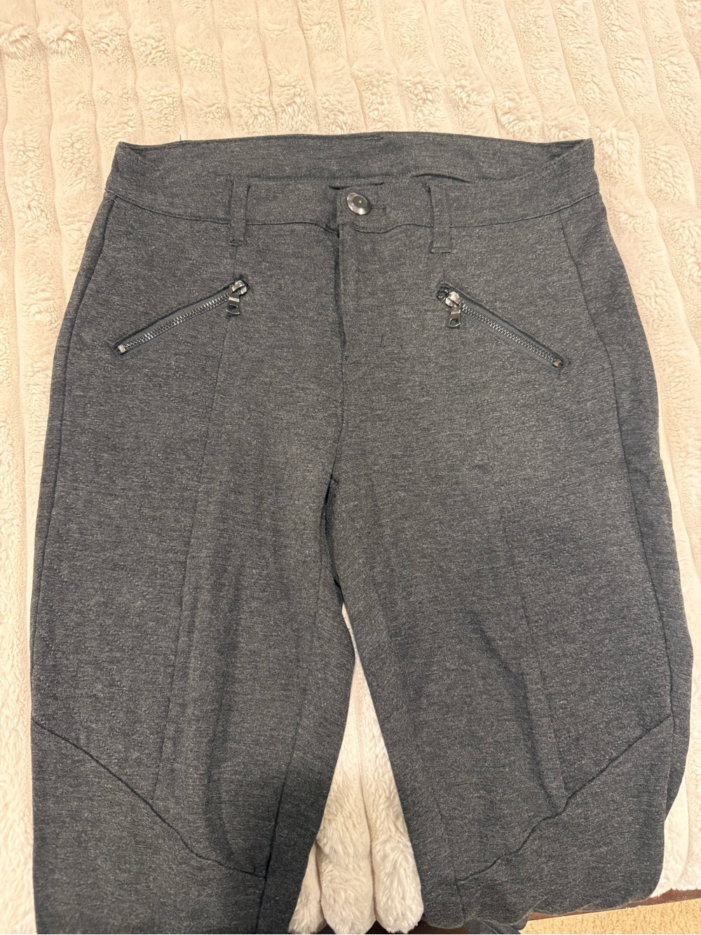 Women’s Metaphor Gray Stretch Zip-Pocket Pants